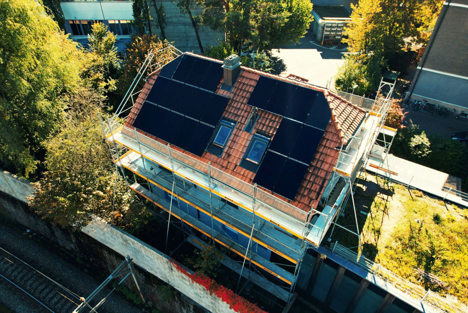 Solargerüst / Fassadengerüst Bielstrasse – Foto 2 – KUGE Bau AG